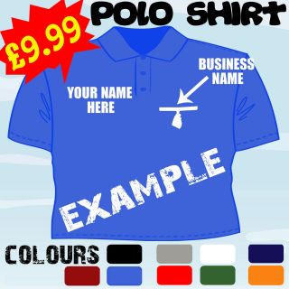 WINDOW CLEANING BUSINESS PERSONALISED T POLO SHIRT