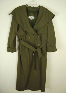 womens green trench coat in Coats & Jackets