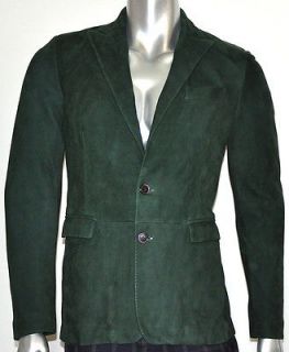 4,295 NEW ETRO Green Lamb Suede Leather Sport Coat Jacket Blazer 50 