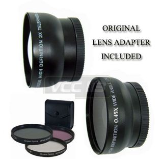   LAH DC20 + Wide Angle + Telephoto LENS +3 FILTER For S2 IS S3 IS S5 IS