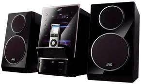 JVC UX LP5 Micro Hi Fi System FLIP DOCK FOR IPODS FRONT AUDIO INPUT CD 