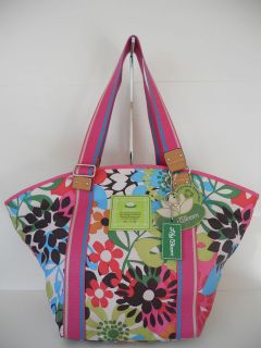   BLOOM La Isla Floral Eco Recycled Shoulder Tote Diaper Shopper Bag