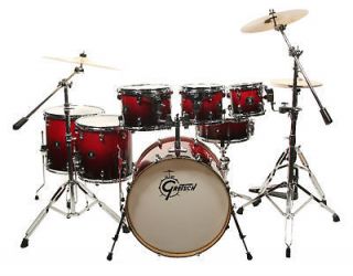   Catalina Maple 7 Piece Drum Kit Shell Pack, Black to Cherry Fade