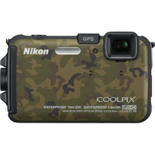 Nikon Coolpix AW100 16MP CMOS Waterproof Digital Camera   Camouflage