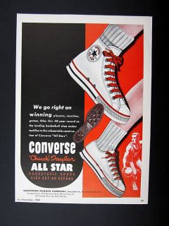 Converse Chuck Taylor All Star Basketball Shoes 1962 print Ad 