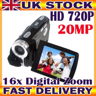 FULL HD 20MP 16x Zoom DIGITAL VIDEO CAMERA CAMCORDER DV 3 TFT LCD 
