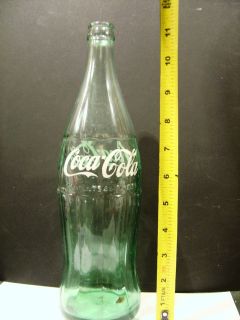 Coca Cola 1950s Family size 26 oz glass bottle  Xtra Large