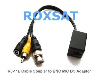 SAMSUNG RJ 11E Cable to BNC MIC DC Adapter RJ11E AVDCF