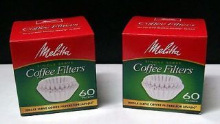 Replacemnet Filters For Melitta JavaJig Reusable K Cup (2 Bx 60 ea 