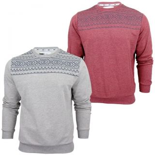 Mens D Code Sam Aztec/ Nordic Neck Long Sleeved Jumper/ Sweater