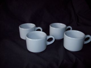 VINTAGE BUFFALO CHINA CUPS/MUGS SET OF FOUR (4) VERY GOOD CONDITION