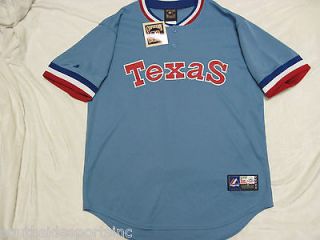 TEXAS RANGERS TURN BACK THE CLOCK THROWBACK JERSEY 1976 MAJESTIC SIZE 