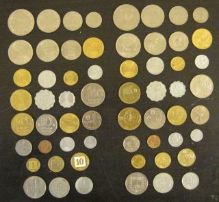 LOT OF 30 OLD ISRAEL COINS ALL DIFFERENT BEGINNING 1949 FREE 