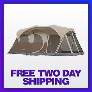 NEW Coleman WeatherMaster Screened 6 Person Two Room Tent with Hinged 
