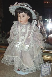 HANDPAINTED/PO​RCELAIN 17 DOLL/1998 ANGELINA VISCONTI/TIMEL​ESS 
