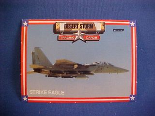  Douglas F 15E STRIKE EAGLE Desert Storm collector card from 1991  new