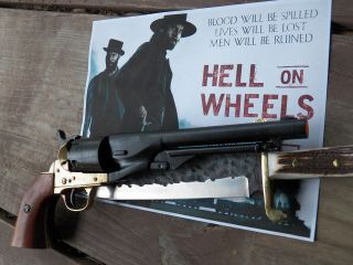 Replica Gun 1860 Civil War Army Colt Revolver (Black & Brass)