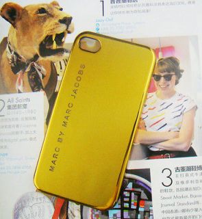   Pure Gold Color with Vertical Line Logo Case Skin for GSM Iphone4
