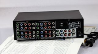   AV 2x8 Port RGB component ( YPbPr) Splitter Box 2 input 8 output 110V