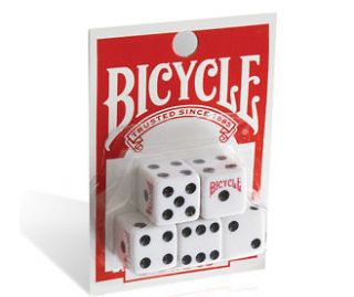 pack DICE Bicycle   GAME die white Backgammon Zonk Snake eyes double 