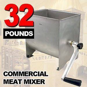 New MTN Commercial Restaurant Stainless Steel Hand Meat Sausage Mixer 
