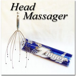   Stainless Steel Head & Scalp Massager Hair Stimulator Stress Relief