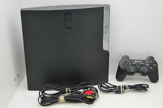 Sony PlayStation 3 Slim PS3 320 GB Charcoal Black Console (NTSC) w 