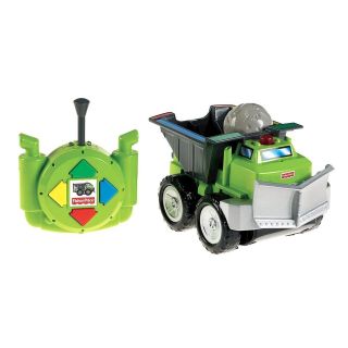 Fisher Price Big Action Remote Control Drive n Drop Dump Truck R/C 