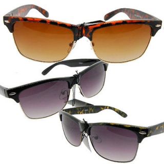   Clubmaster Sunglasses Browline Wayfarer Style Glasses Mens or Womens