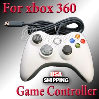   USB Game Pad Controller For MICROSOFT Xbox 360&Slim PC Windows 7 USA