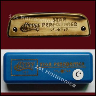   Huang Brand 102 Star Performer Harmonica Blues Harp Diatonic key C do