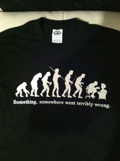 Evolution T shirt. Generations. Computer Geek. Nerd. Video Game. Funny 