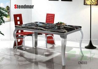Elegant Marble Top Coaster Dining Room Kitchen Table