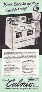 1951 Ultramatic Caloric Gas Ranges, Print Ad