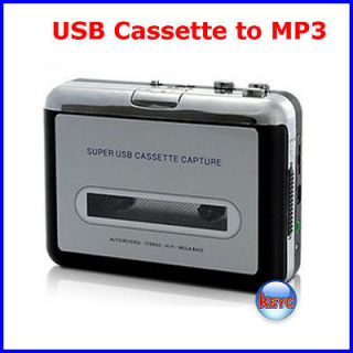 USB Cassette Capture Tape Player to  File Audio Grabber Converter 