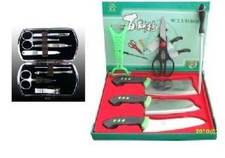 Classic 6 psc Kitchen Knife set + MENICURE PEDICURE kit Get it Free 