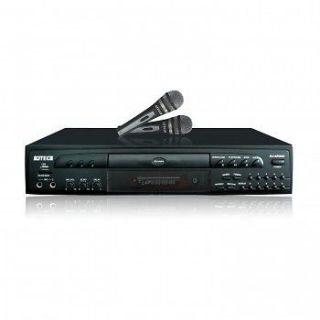   CD+G 2 Mics Microphone Karaoke DVD Player System USB Progressive Scan