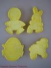 Wilton Vintage HAPPY EASTER COOKIE CUTTERS 1990 Chick Lamb Bunny 