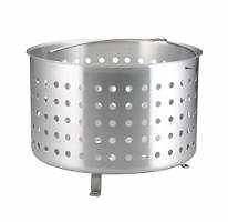   qt Aluminum Boiler Fryer Basket Is Ideal for boiling lobsters & clams
