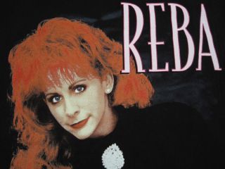 RARE!! 90s vintage REBA McENTIRE country music T SHIRT concert LARGE