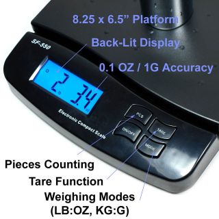   OZ Digital Postal Shipping Scale SF 550 V2 Weight Postage Counting