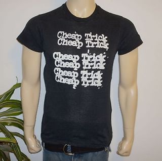   1979 CHEAP TRICK* vintage rock concert tour t shirt (M) 1970s band tee