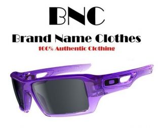 NEW Oakley EYEPATCH 2 Polarized Sunglasses Purple/Clear Fade/Grey