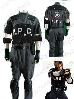 Resident Evil 4 Leon Scott Kennedys RPD Uniform Cosplay Costume