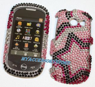   II a927 Pink Stars Glitter Diamond Bling Cell Phone Case Cover