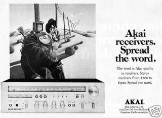   AKAI Stereo Receivers Spread the Word Cowboy Horse Desert Phone Box Ad