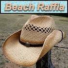   Hats BEACH River Party Raffia Straw Western Cowboy Hat Chin Strap