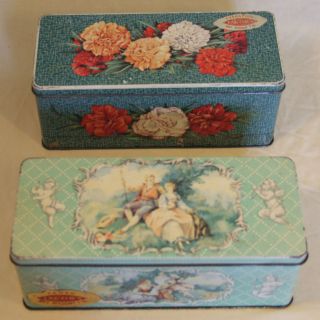   VINTAGE JACOBSCARNATI​ONS& CAMEO CRACKERS BISCUIT TIN C1950 60s