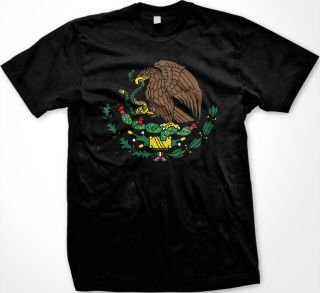 Mexico Mexican Eagle Snake Flag Symbol National Ethnic Pride   Mens T 