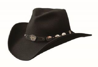   ® JD03 43, Black 100% Crushable Wool Cowboy Hat, Water Repellant